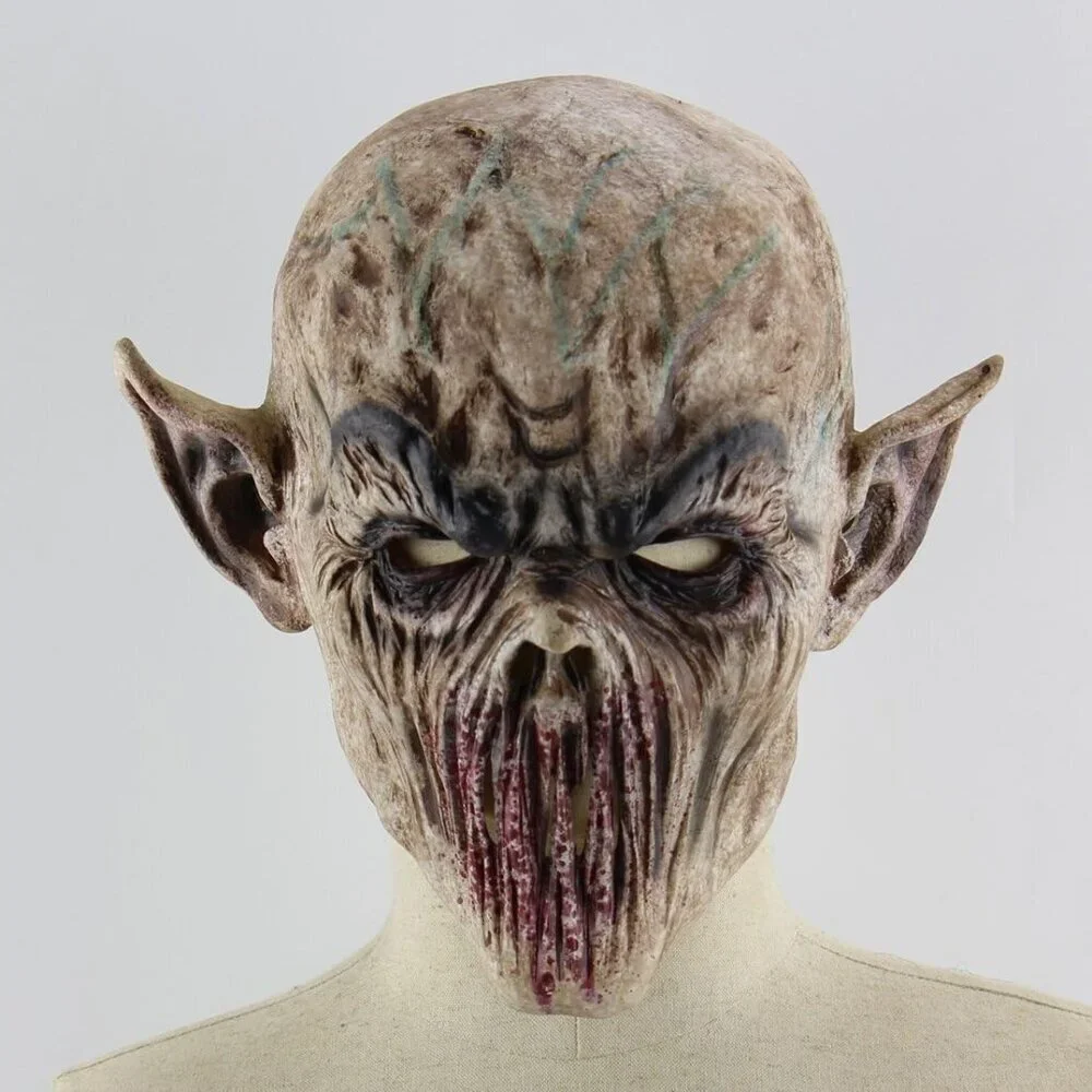 🆕 Scary Halloween Terror Ghost Devil Mask Biochemical Alien Zombie Caps Mask